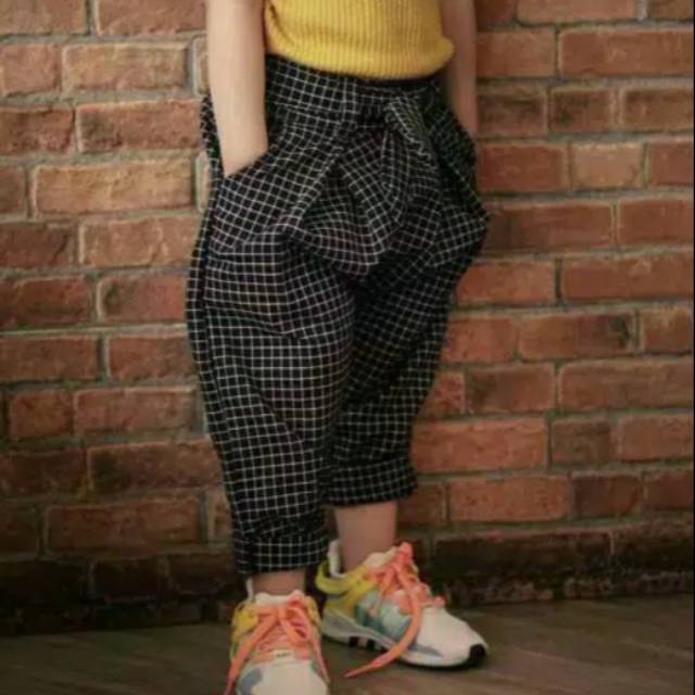 Celana Zara anak kotak 2-6Th