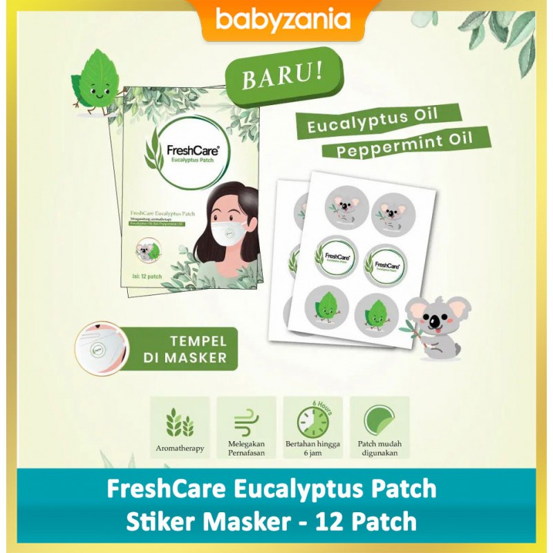 FreshCare Eucalyptus Patch Stiker Masker Isi 12 Pcs
