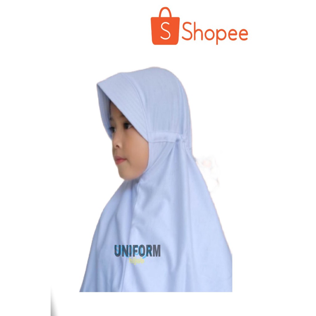 Murah Seragam Merah Putih Sd Panjang Setelan Anak Perempuan Kelas 1-6 Sd Bonus Hijab Putih Anak