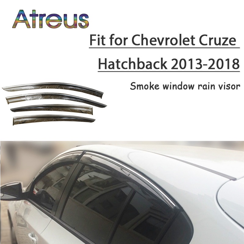 1 Set Visor Jendela Mobil Bahan ABS Untuk Chevrolet Cruze 2013-2018