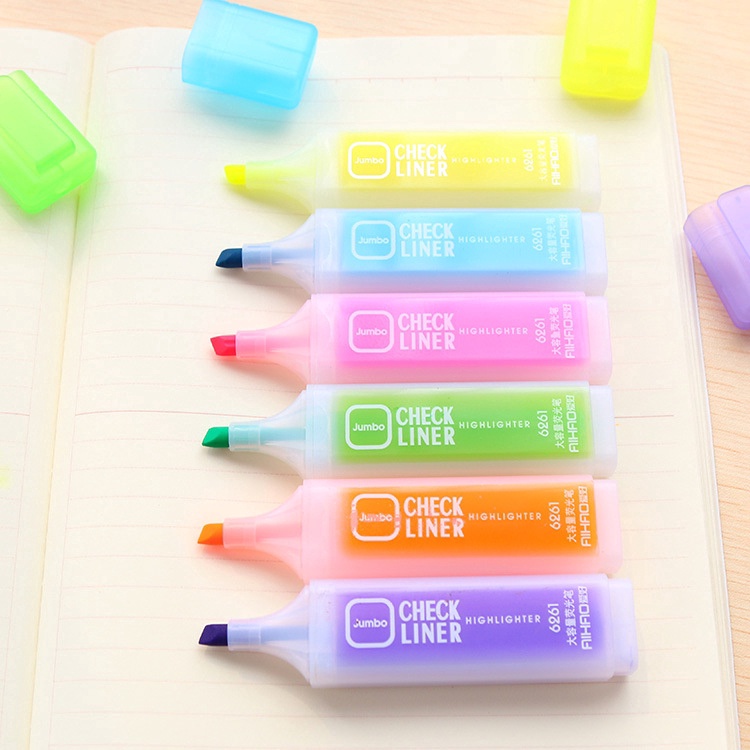 Highlighters Paragraph Candy Color Large Capacity Neon Pen Marker Pen Office School Students