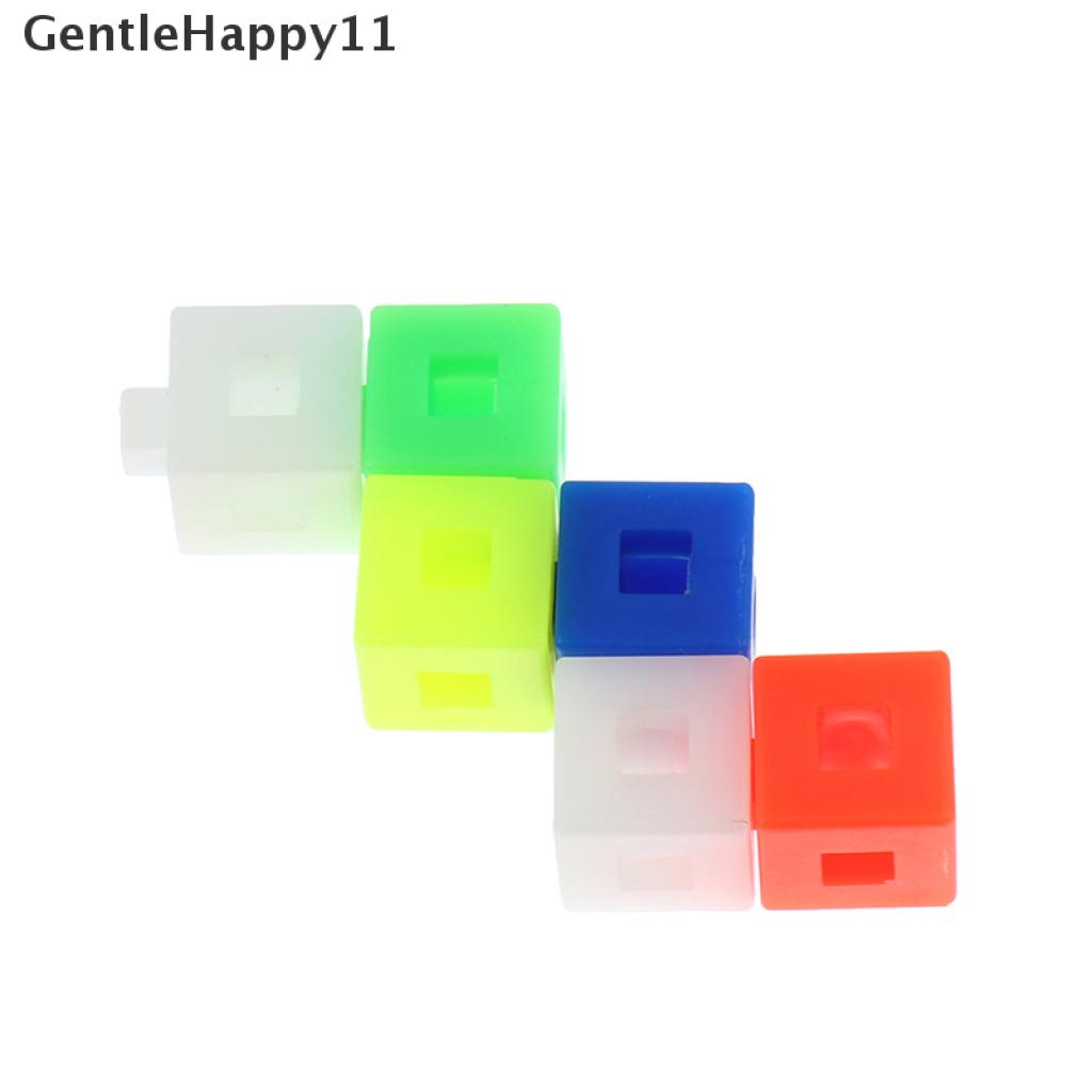 Gentlehappy 100Pcs / Set Mainan Edukasi Kubus Interlocking Untuk Anak Belajar Berhitung