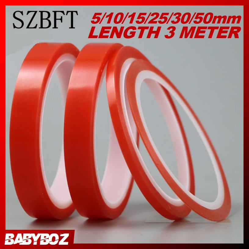 

BABYBOZ - TERLENGKAP Perekat Double Tape Acrylic Adhesive Transparent No Trace Sticker SOLASI AKRILIK BENING TRANSPARAN