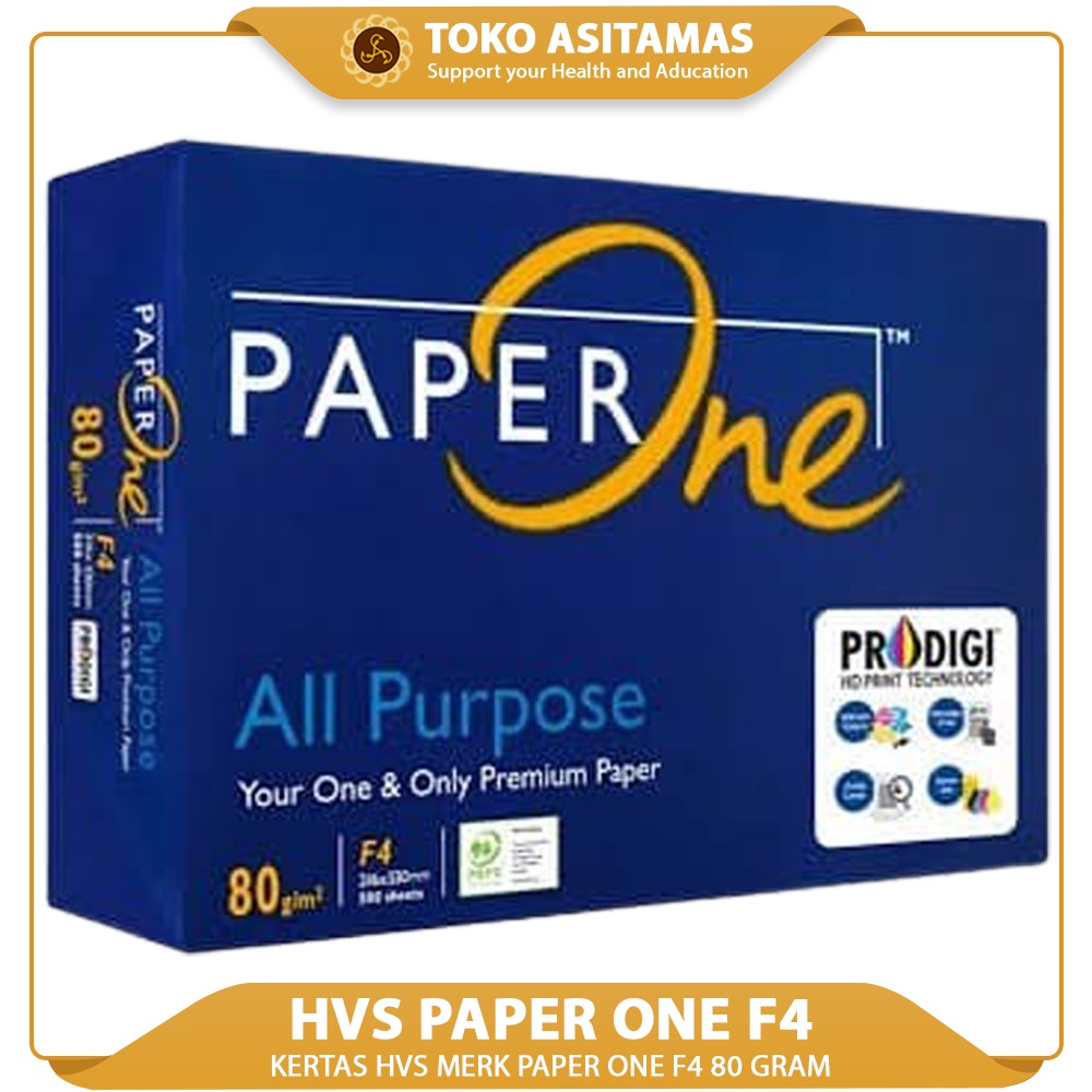 

Kertas HVS Merk PAPER ONE F4 80 Gr