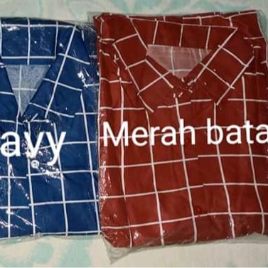 GRIDA TOP - KEMEJA MOTIF KOTAK - creap-grida - PINK / DUSTY