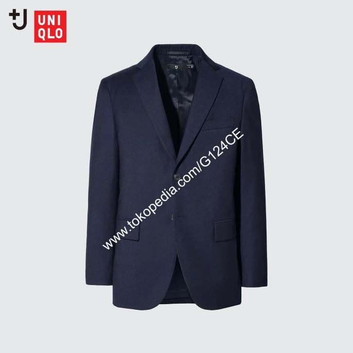 UNIQLO +J JIL SANDER JAKET JAS BLAZER WOOL BLEND SET UP PRIA NAVY DF541DF2