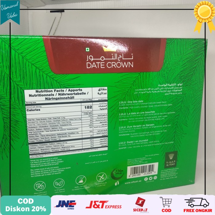 

◾COD◾ Kurma date crow lulu isi 1 kg