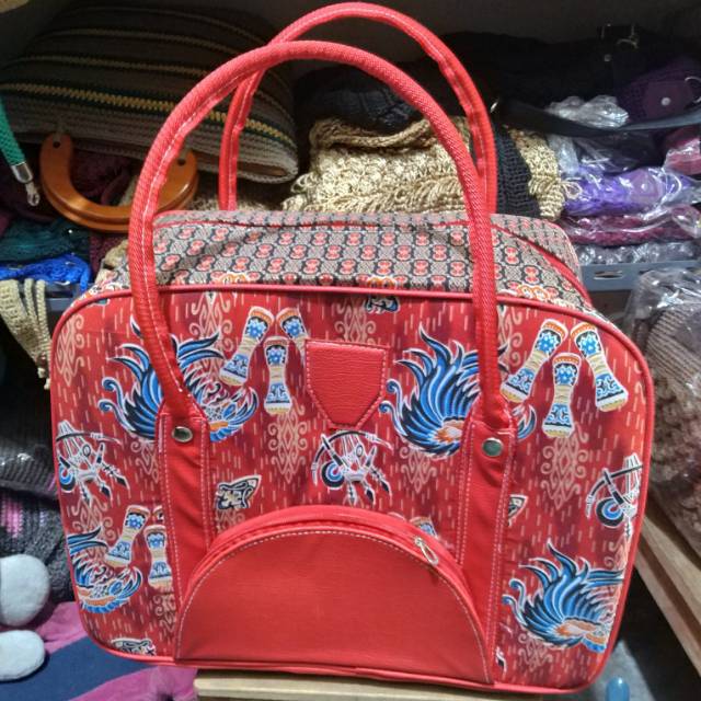 (BISA COD) TAS KOPER BAJU BAHAN BATIK UKURAN SEDANG 41x33x 25 cm - TAS LAUNDRY MURAH KHAS JOGJA