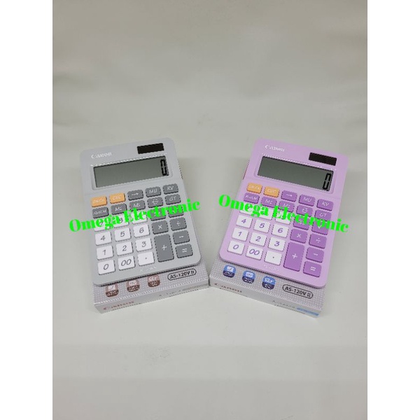 Canon AS-120V Calculator Desktop Kalkulator Meja Kantor Stylish Warna Warni Colorful AS 120V