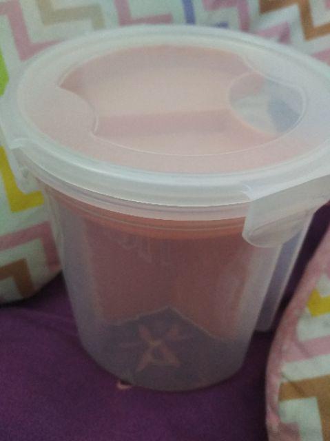 Toples Wadah Penyimpanan Kacang Sereal Oats Storage Jar 3 Slot Small Size