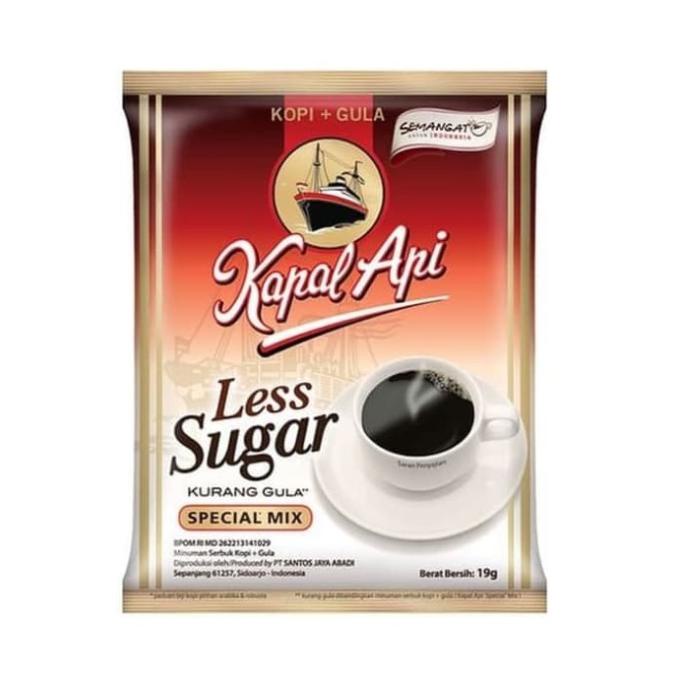 

Mudah Kopi Kapal Api Less Sugar Paket Hemat Isi 20 Sachet Kopi Instant Gilaa!!!