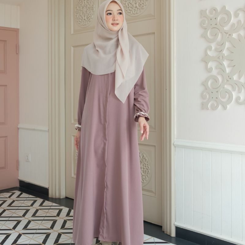 (DBY) GAMIS ALICE DAILY BUSUI WANITA MAXI DRESS ITY CREP PREMIUM