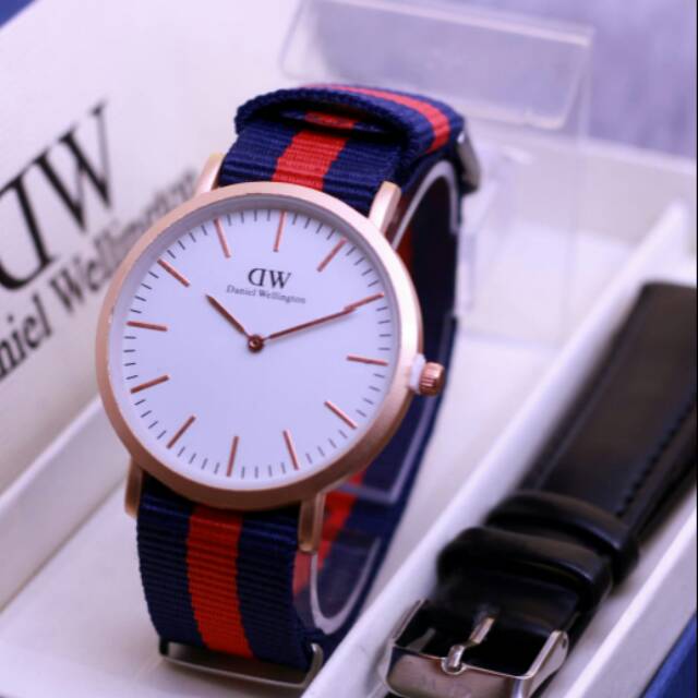 jam tangan pria dw free tali kulit
