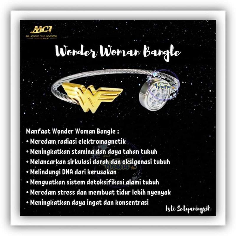 GELANG WONDER WOMAN MCI