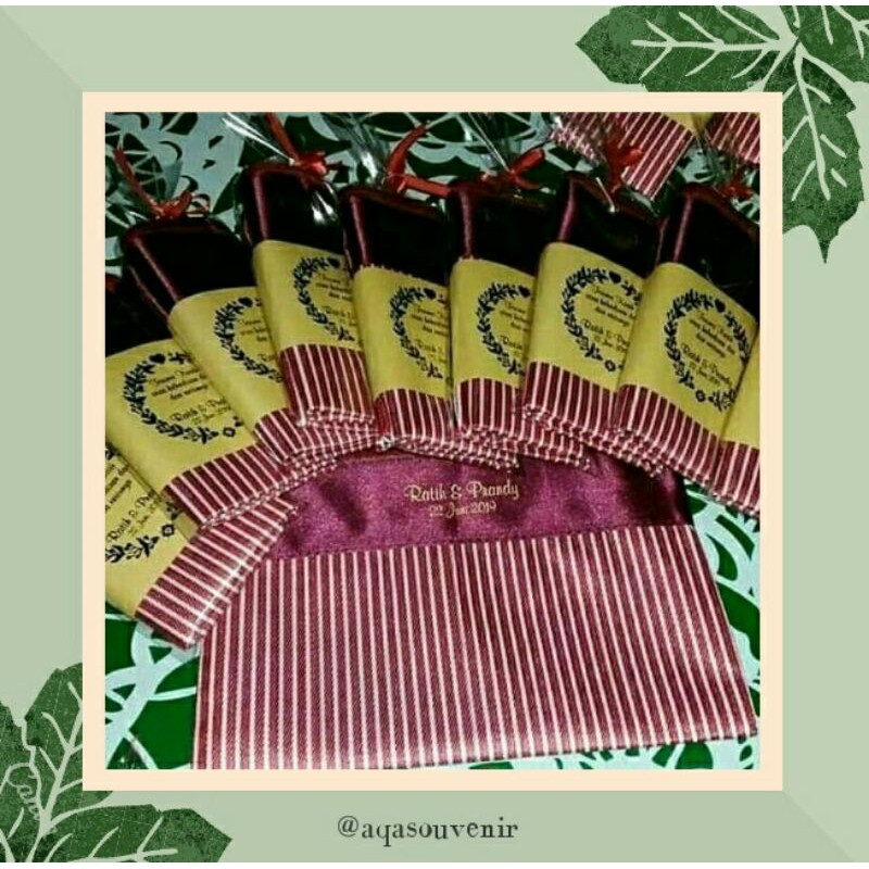 SOUVENIR POUCH SALUR KEMAS PAPERBELT / SOUVENIR PERNIKAHAN CUSTOM / SOUVENIR DOMPET SALUR