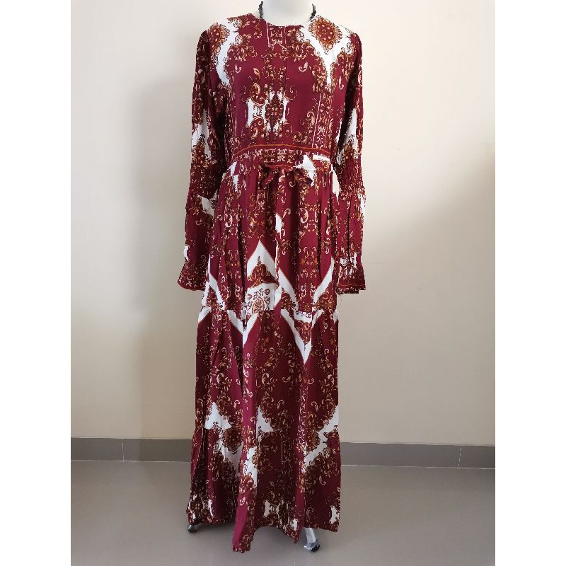 JF9061 Gamis rayon motif Sultan by Extu