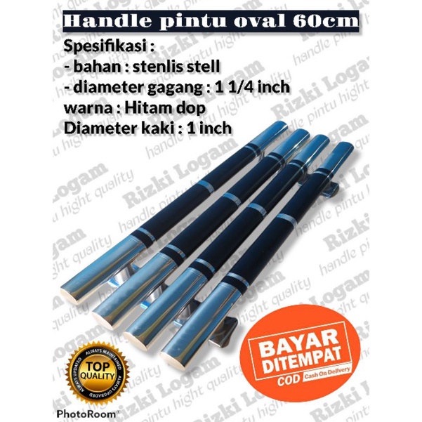 HANDLE PINTU OVAL 60CM// TARIKAN PINTU  MINIMALIS