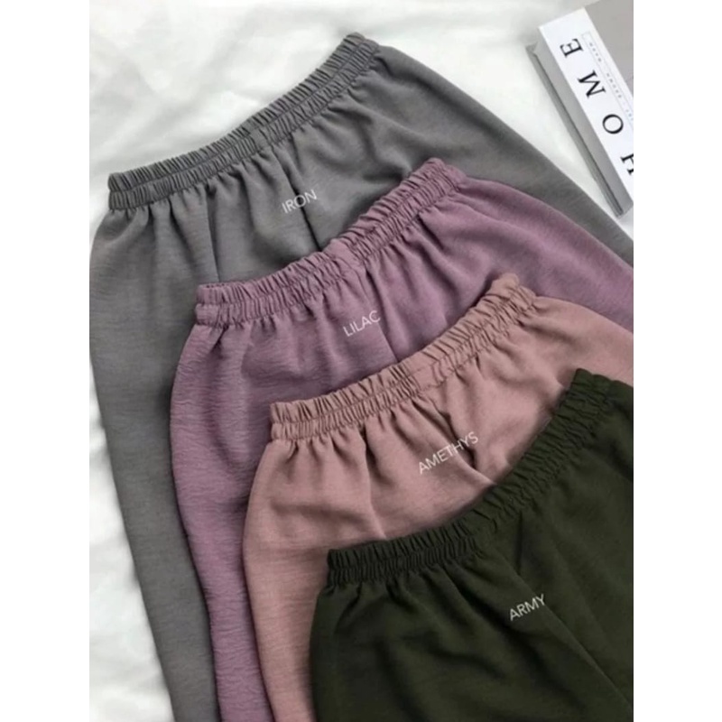 Kulot Crinckle Airflow Premium || Kulot Wanita Terbaru 2022 || OOTD Remaja Masa Kini || [COD] Bayar di Tempat ||Celana Kulot Highwaist Crinckle Premium || Korean Style