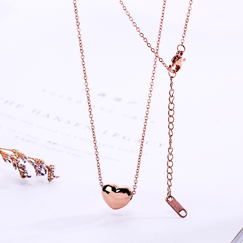 [New] Kalung fashion aksesoris titanium mini korea wanita love import anti karat KK126