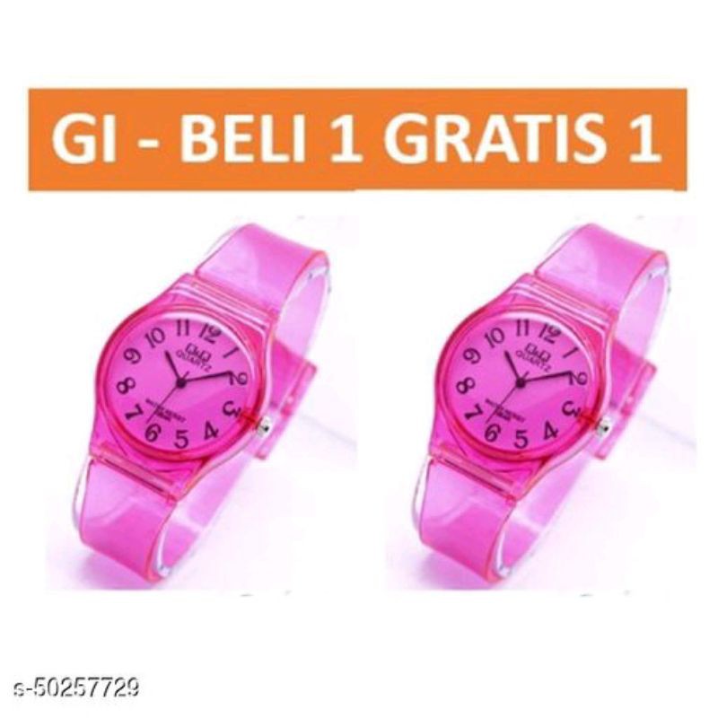 JAM TANGAN TALI TRANSPARAN/BUY 1 GET 1