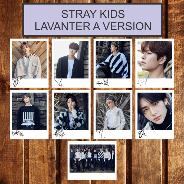 SIGNED KPOP POLAROID STRAY KIDS LAVANTER ALBUM