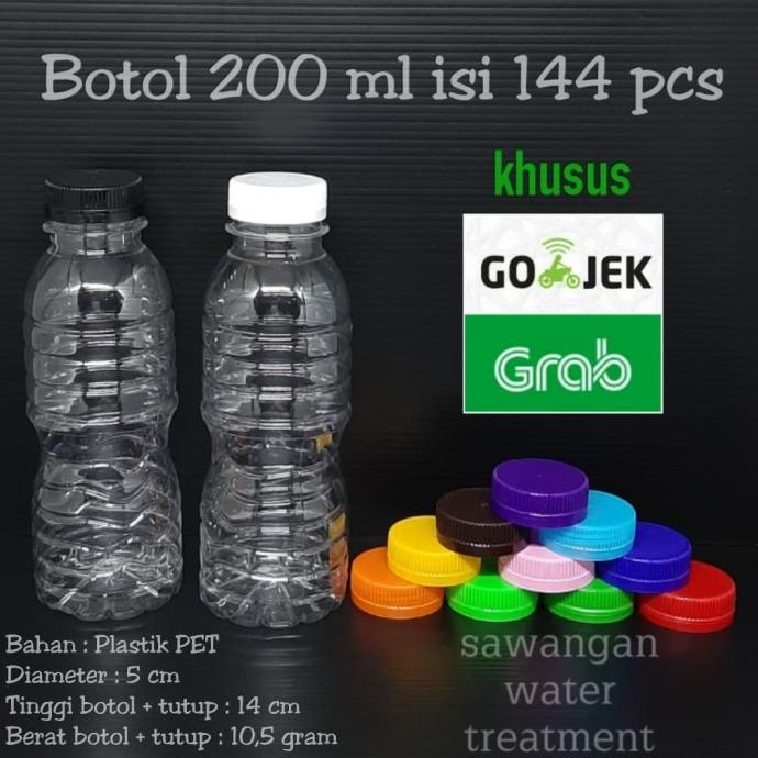 

Botol 200 Ml Khusus Gojek Botol Jus/Susu/Puding/Jamu/Yogurt