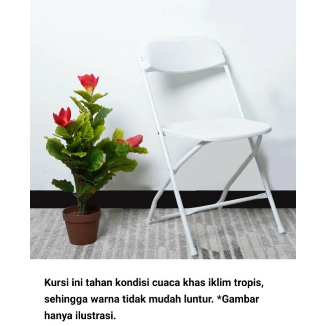 KRISBOW OLYMPIC KURSI LIPAT SANDARAN PUTIH/ACE FOLDING CHAIR OLYMPIC WHITE/ACE KURSI LIPAT SANDARAN KRISBOW PUTIH