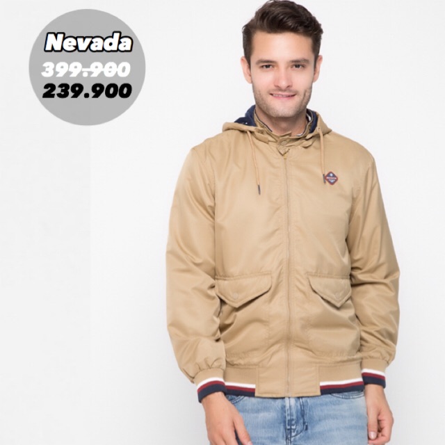 Nevada Jaket Bomber Parasut Pria Mustard