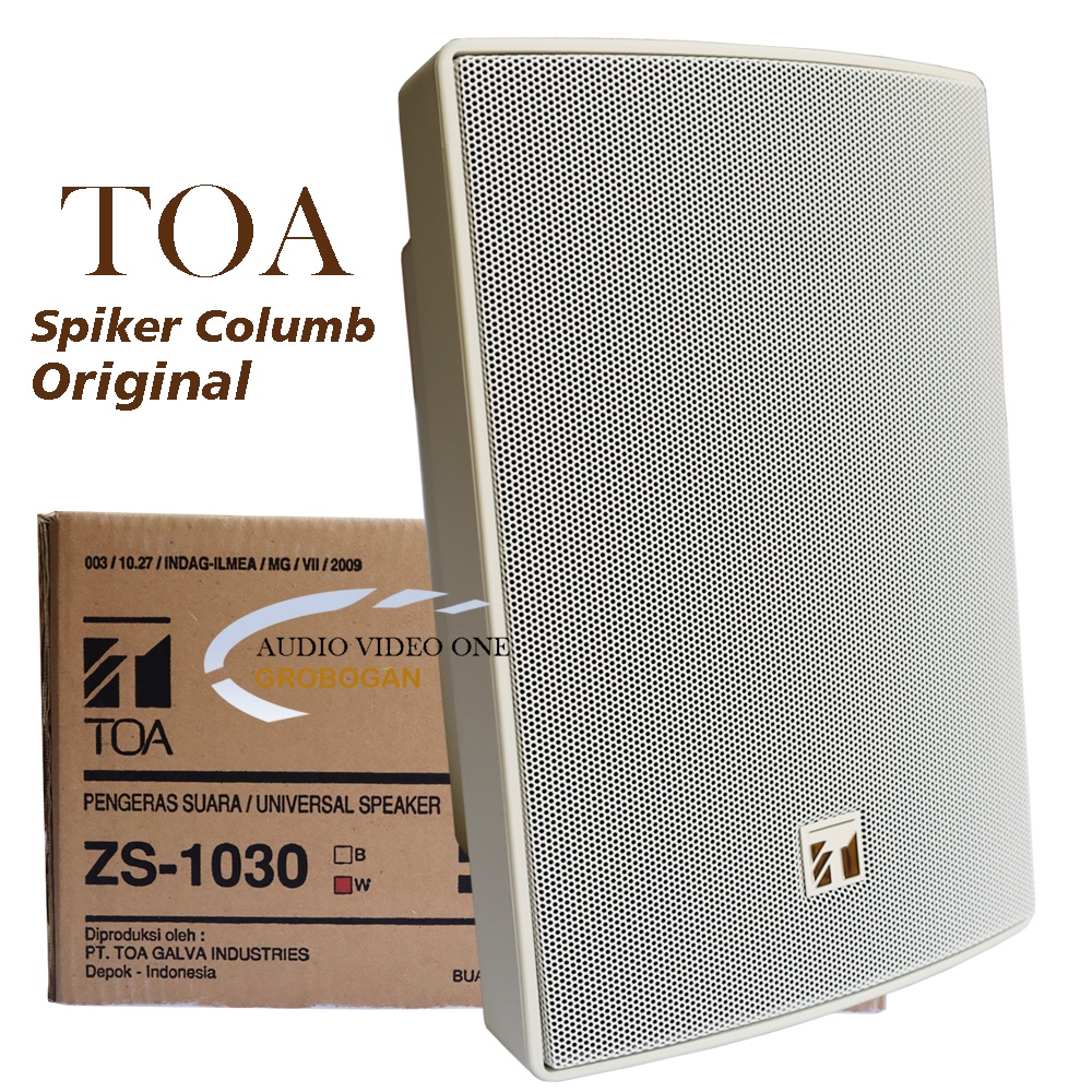 Jual Toa Speaker Dinding Wall Toa Zs 1030 Putih Spiker Columb Salon