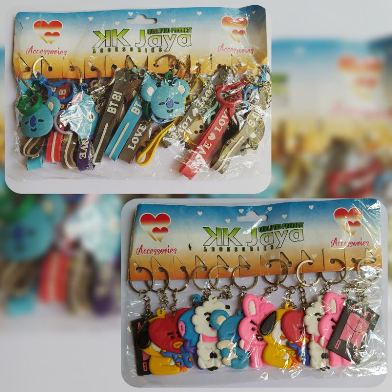 Gantungan Kunci BTS BT21 isi 12pcs