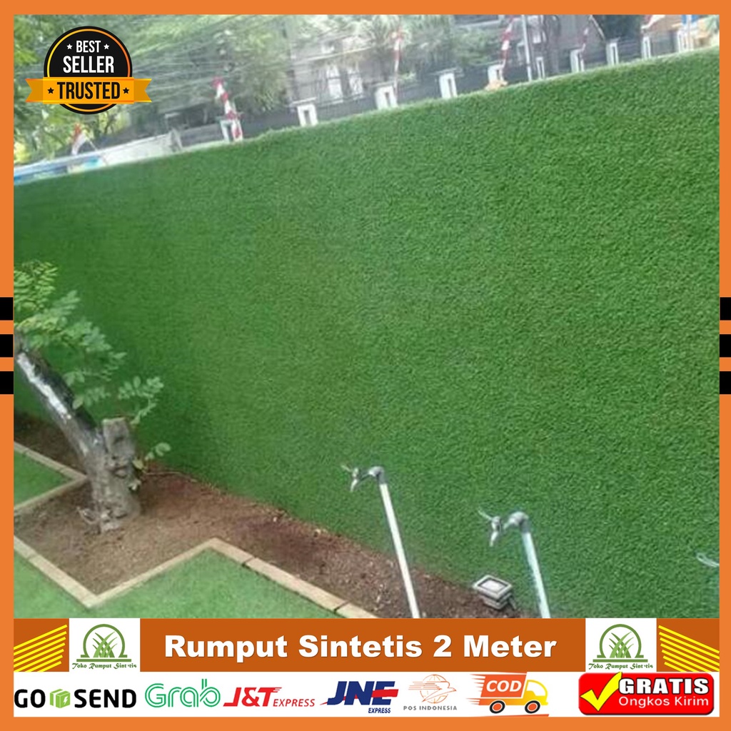 Rumput Sintetis Roll Rumput Sintetis 1mx2m Rumput Sintetis Swiss Premium Tanaman Sintetis Dinding Mu