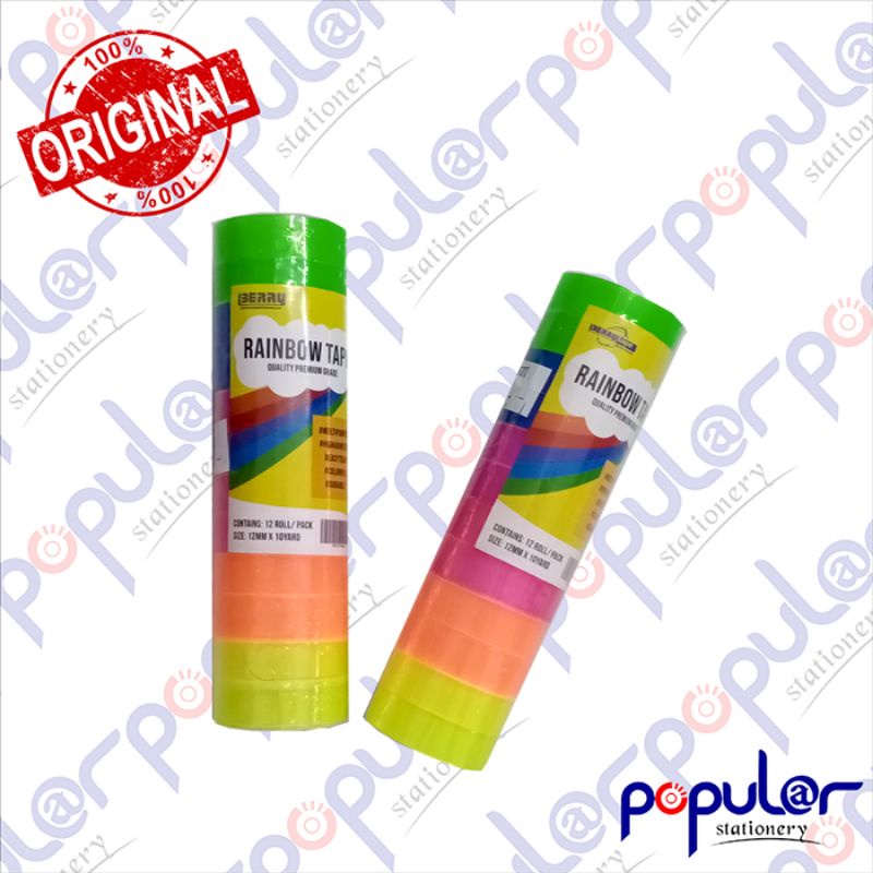 

Isolasi Rainbow Berry 1/2 inch 12 mm x 10 yard ( 1 slop )