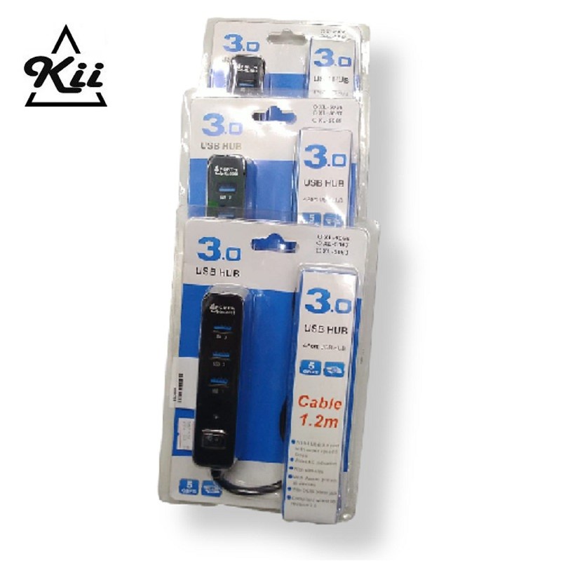 3.0 USB HUB 4 Port 1 Switch On Off - USB HUB Parallel 4 Lubang USB