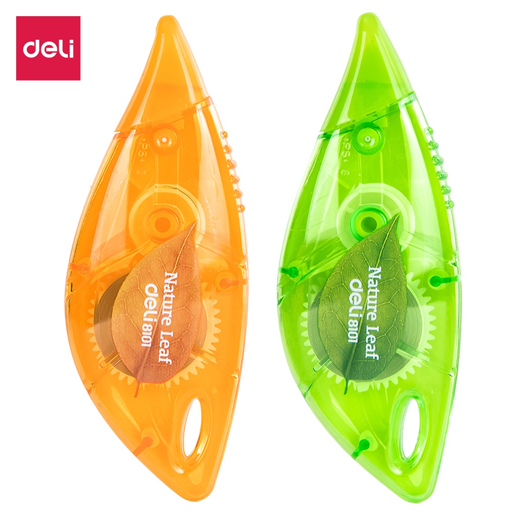 

KOREAN DELI TIP EX TIPEX NATURE LEAF CORRECTION TAPE 5mm x 6m PITA BAHAN PLASTIK ANTI ROBEK ALAT TULIS SEKOLAH KANTOR E8101
