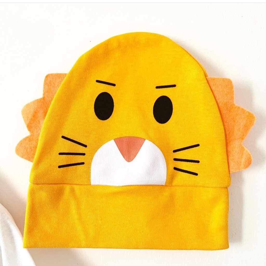 Setelan Jumper Baju Bayi Laki Laki 0 6 bulan Motif Singa Lucu dan Gemesin Bahan Adem-1
