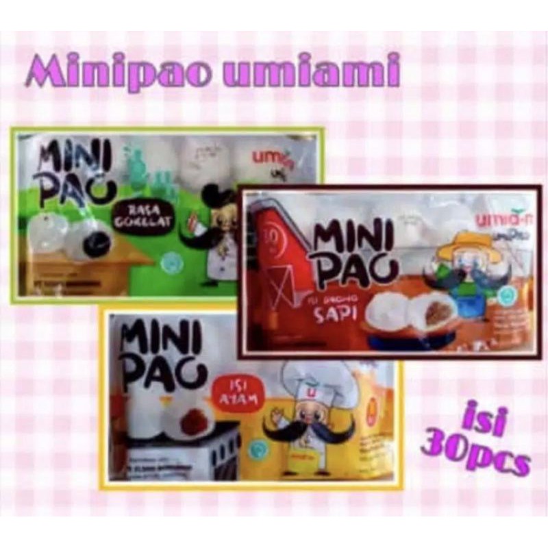 

Minipau rasa Coklat/Daging Sapi/Daging Ayam isi 30 pcs