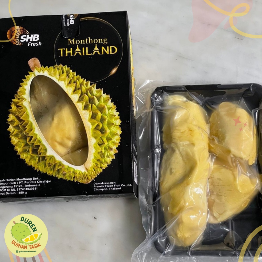 

IMPORT PREMIUM Durian Kupas Montong Monthong Thailand / Kadu / Durian Frozen / Duren Frozen / Frozen Fruit / Premium