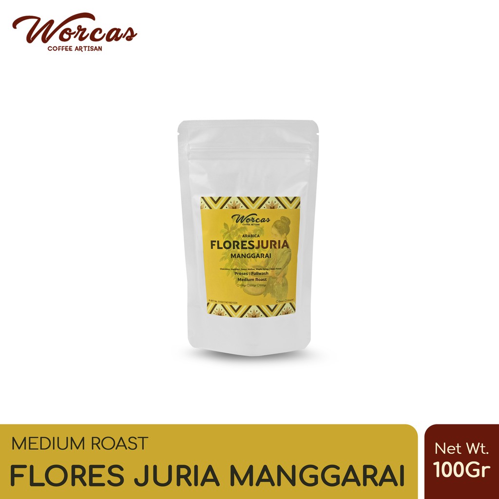 

WORCAS Kopi Arabika Flores Juria Manggarai 100 Gram - Medium Roast
