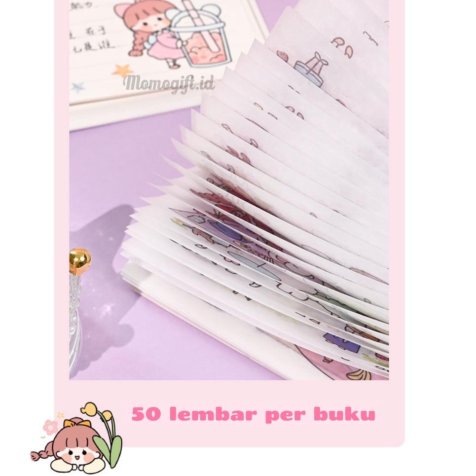 

Harga Termurah Buku Stiker Aesthetic Motif Karakter Farm Girl 1 Buku 50 Lembar 09