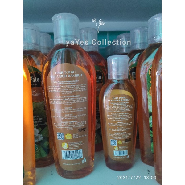 Hair Tonic Mustika Ratu penyubur rambut 175 ml 75 kesuburan rambut mengurangi ketombe urang aring