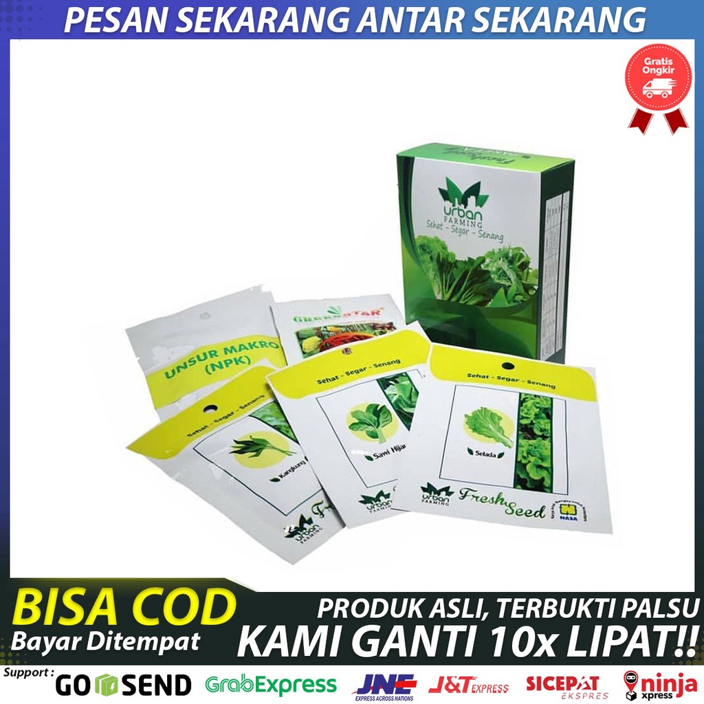 Urban Farming Original - Bibit Tanaman - Paket bibit siap tanam -  Bibit Kangkung Hidroponik - Bibit