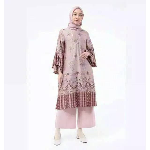 Janiah Tunik Preloved by Ria Miranda, Cappucino size M