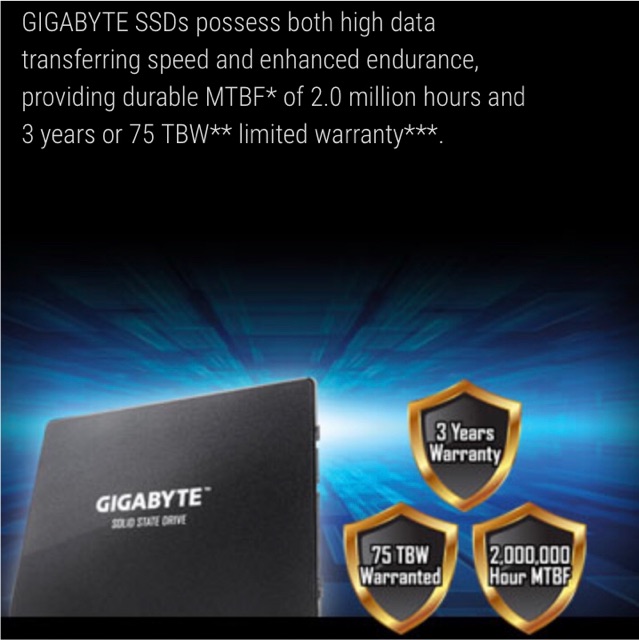 Original SSD GIGABYTE 240GB 256GB 480GB 1TB garansi RESMI