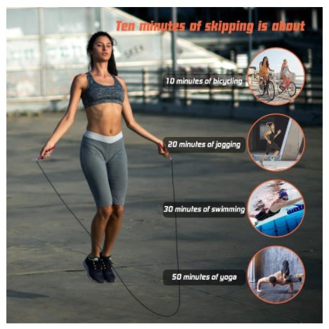 Premium Skipping Rope Panjang 3m Untuk Fitness