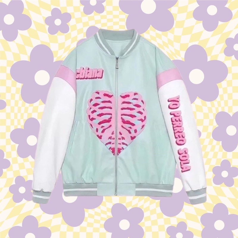 Leather Jacket Cbiana Import Musim gugur // Varsity Jacket Kulit Murah Original