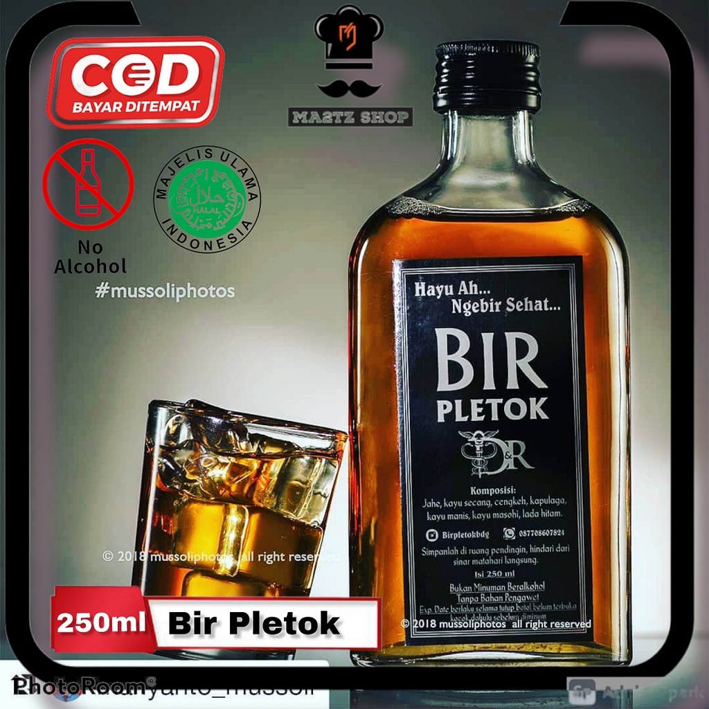 

Bir Pletok / Bir Pletok Khas Betawi / Bir Betawi Non Alkohol / Bir Pletok Non Alkohol