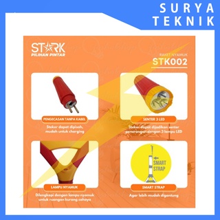 Jual Raket Nyamuk Listrik Charger STARK 002 / Stark Raket Nyamuk STK