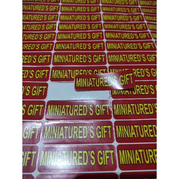 

PAKET ORDER STIKER CUSTOM 6,3x2cm DAPAT 400an Pcs