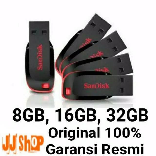 ORIGINAL FLASHDISK SANDISK 64GB 32GB 16GB GARANSI RESMI