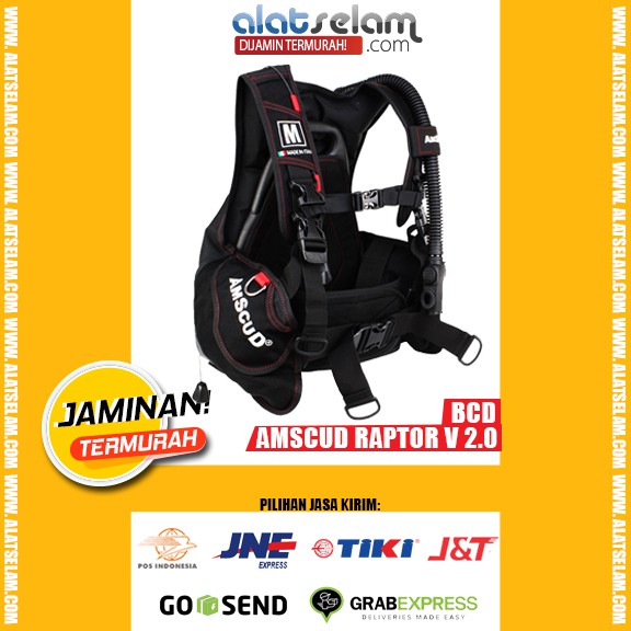 BCD AmScuD Raptor v 2.0 / BCD Scuba Diving / Pelampung Scuba Diving / BCD Jacket Diving